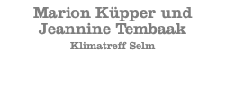 Marion Küpper und Jeannine Tembaak Klimatreff Selm 